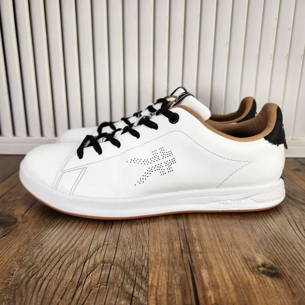 Kuru Roam Classic Court Sneakers Womens Size 8.5 White Leather Low Tennis Shoes